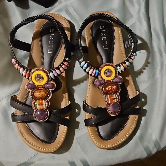 SIKETU woman boho sandals  size39 - Picture 1 of 6